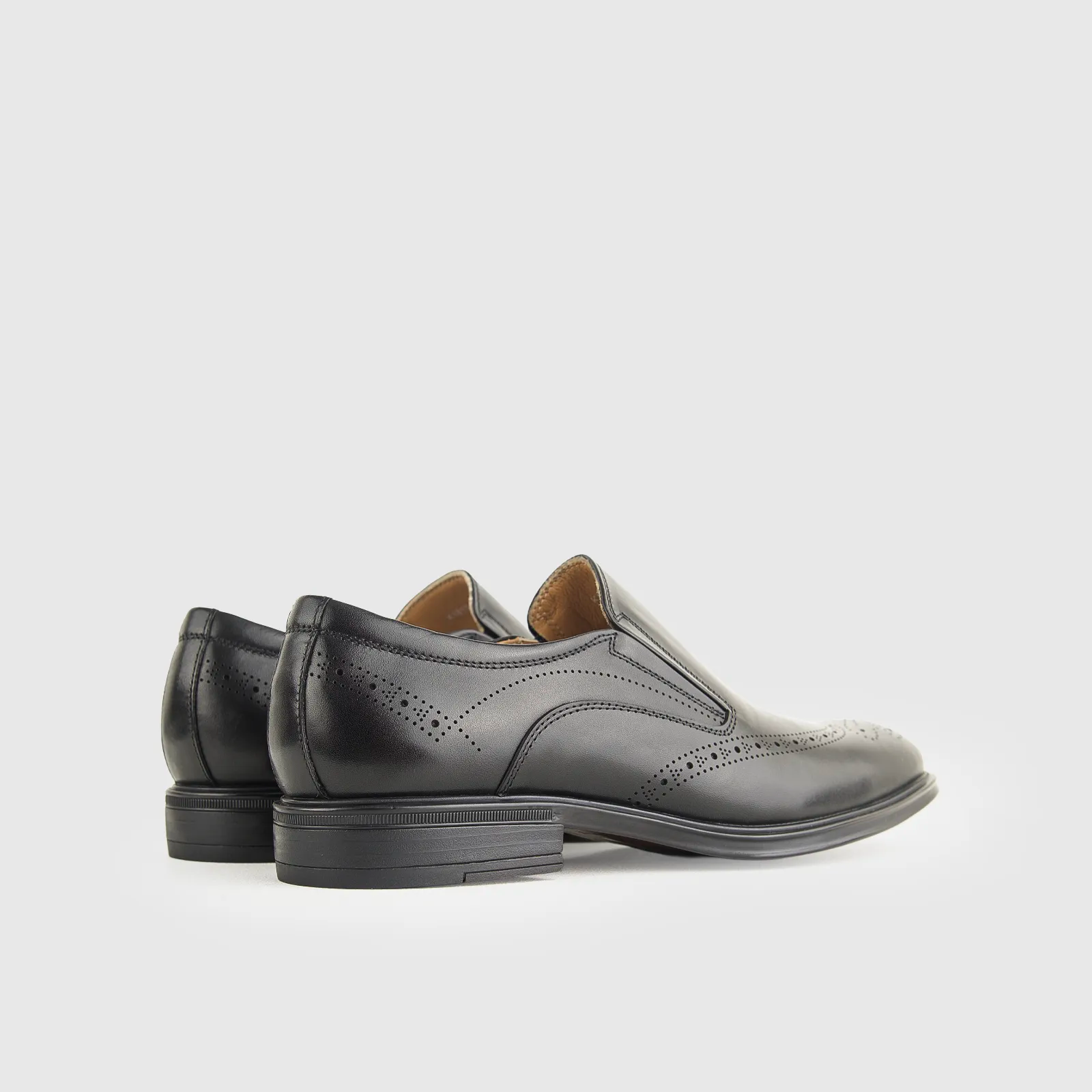 Babucci Men's Leather Slip On K1834-C12A BAB007 Black