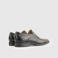 Babucci Men's Leather Slip On K1834-C12A BAB007 Black