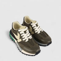 Babucci Men's Leather Sneaker K030116B BAB033 Olive