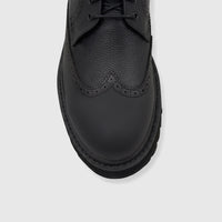 Babucci Men's Leather Chunky Sole Lace Up K25LF280A-1 Black BAB036