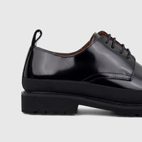 Babucci Men's Leather Chunky Sole Lace Up K27BX2028-45A Black BAB038