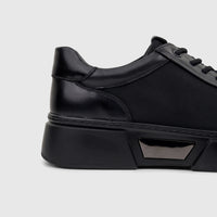Babucci Men's Leather Sneaker K13050401-1 Black BAB039