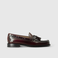 Bass Larkin Moc Tassel 11015 Burgandy Loafers | familyshoecentre