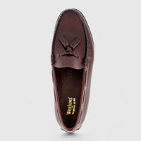 Bass Larkin Moc Tassel 11015 Burgandy Loafers | familyshoecentre