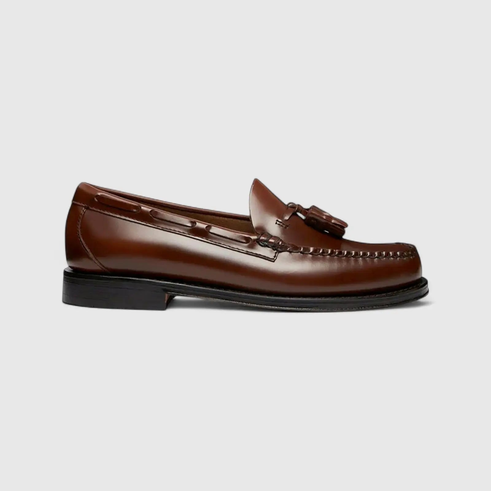 Bass Men's Loafer Weejun Larkin Moc Tassel BA11015E Mid Brown BF11