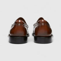 Bass Men's Loafer Weejun Larkin Moc Tassel BA11015E Mid Brown BF11