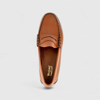 Bass Men's Loafer Weejun Larson Moc Penny BA11010 Mid Brown BF9