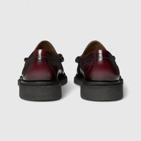 Bass Men's Loafer Weejun Step Larson Moc Penny BA11610A Wine BF2