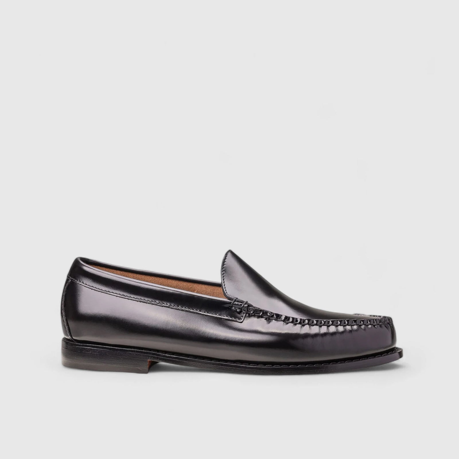 Bass Venetian 91005 Black Loafers | familyshoecentre