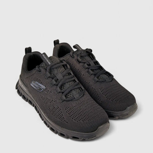 Skechers Men's Comfort Sneaker Glide Step 232136 Black SM90