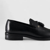 Crockett and Jones Giuseppe Black Loafers | familyshoecentre