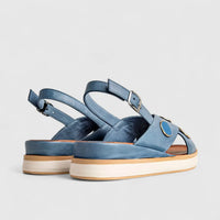 Sofia Mare Ladies Leather Comfort Sandal 11832 Blue SF80