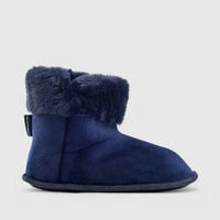 Hush Puppies Casa Slippers Navy 01169 HL250 Slides | familyshoecentre