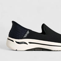 Skechers Ladies Comfort Slip Ins Go Walk Arch Fit 124879 Black/White SW99
