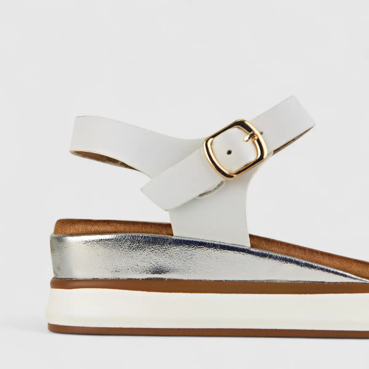 Bulbul Ladies Comfort Sandal HAR051 White