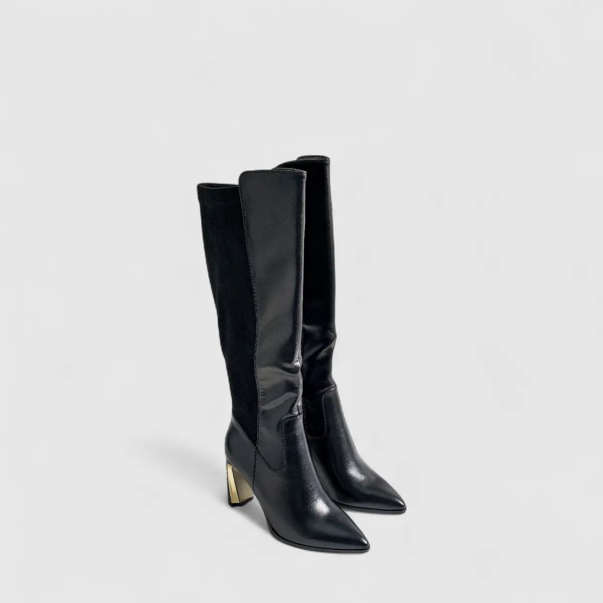Bulbul Heel Long Boot Black CAR5036