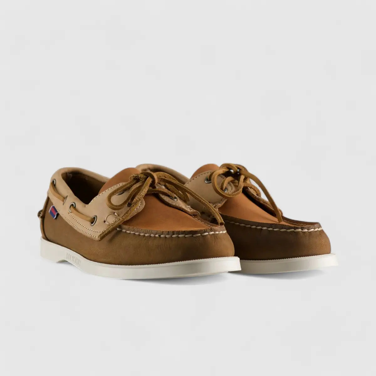 Sebago Portland Spinnaker Nubuck Wax Almond Orange 7002 Loafers | familyshoecentre