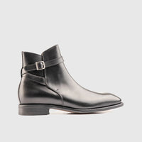 Goodyear Welt Buckle Strap Boot 490 Black Boots | familyshoecentre