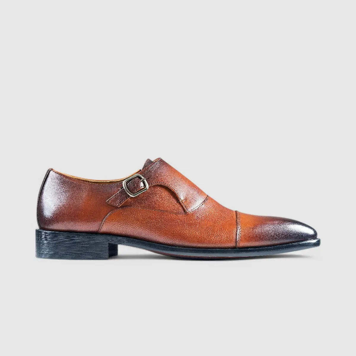 Fabino Dress Single Monk Strap Tan M3220049 Slip-ons | familyshoecentre