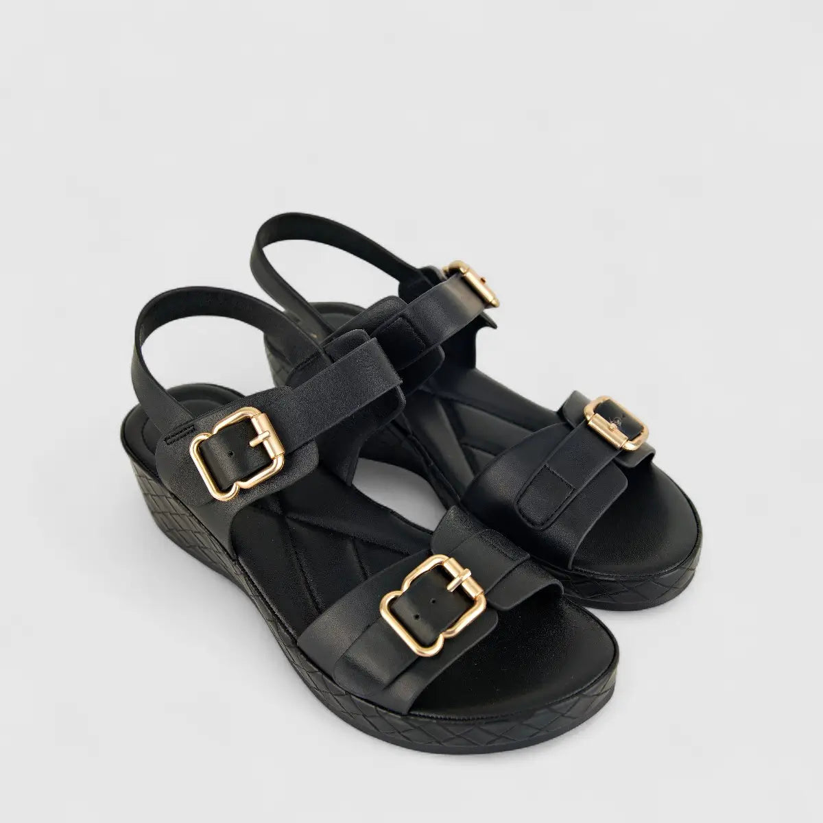 Bulbul Ladies Comfort Sandal HAR050 Black
