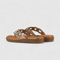 Bulbul Flat Bling Thong Sandal Beige HAR009 Sandals | familyshoecentre