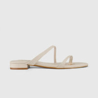 Bulbul Flat Sandal Off White Car5002 Sandals | familyshoecentre