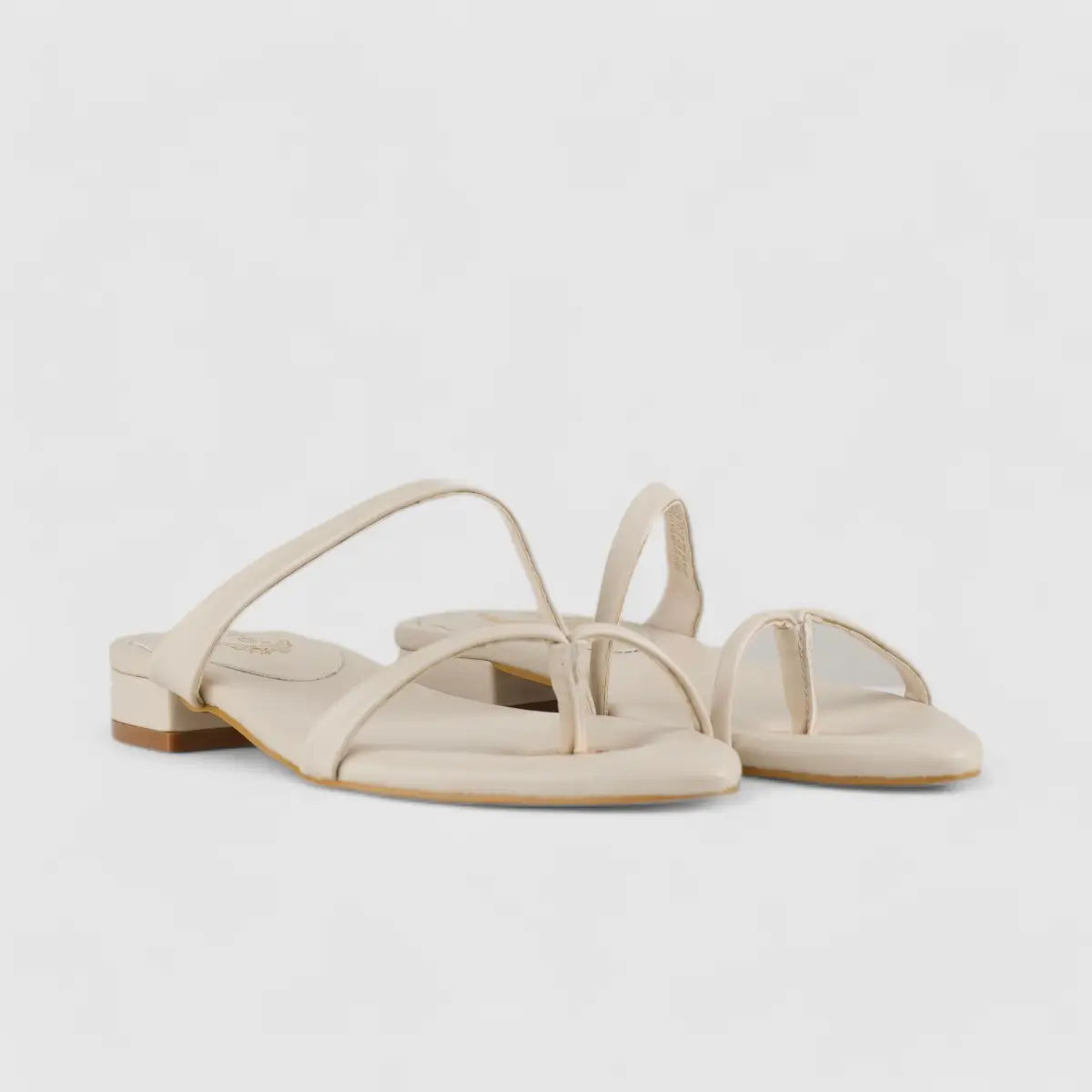 Bulbul Flat Sandal Off White Car5002 Sandals | familyshoecentre