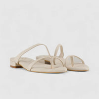 Bulbul Flat Sandal Off White Car5002 Sandals | familyshoecentre