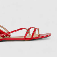 Bulbul Flat Sandal Red Car5003 Sandals | familyshoecentre