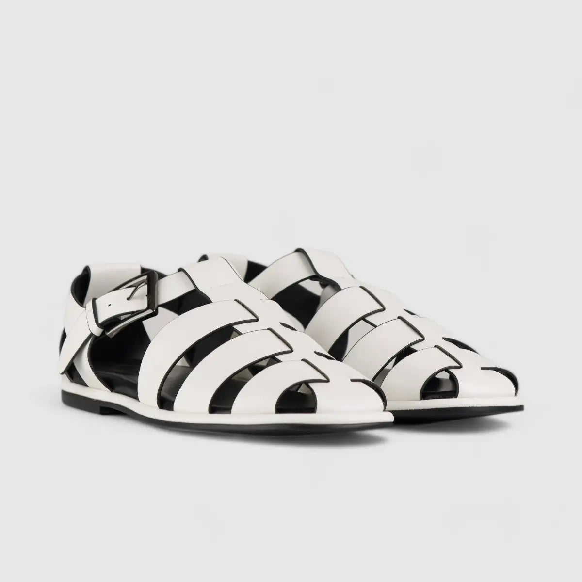 Bulbul Flat Sandal White Car5007 Sandals | familyshoecentre