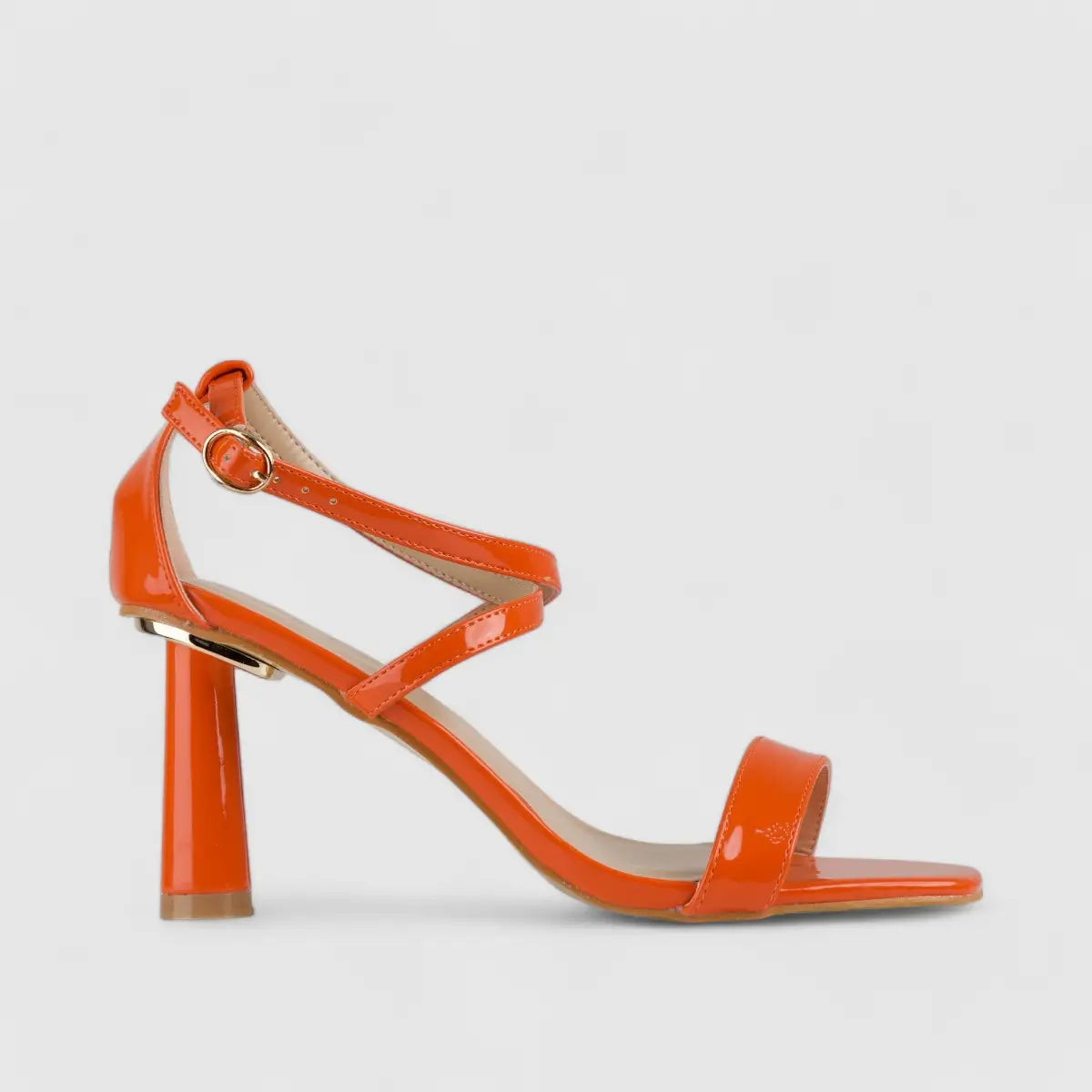 Bulbul Heel Sandal Multi Orange HAR024 Heels | familyshoecentre