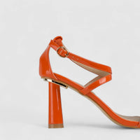 Bulbul Heel Sandal Multi Orange HAR024 Heels | familyshoecentre