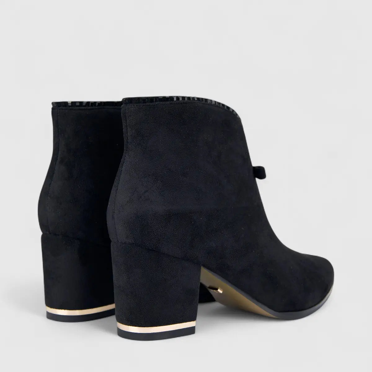 Bulbul Ladies Block Heel Ankle Boot Black CAR26-8