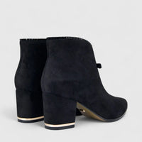 Bulbul Ladies Block Heel Ankle Boot Black CAR26-8