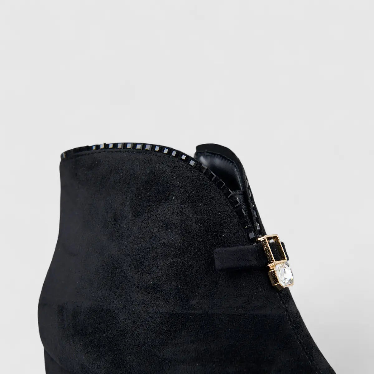 Bulbul Ladies Block Heel Ankle Boot Black CAR26-8