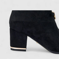 Bulbul Ladies Block Heel Ankle Boot Black CAR26-8
