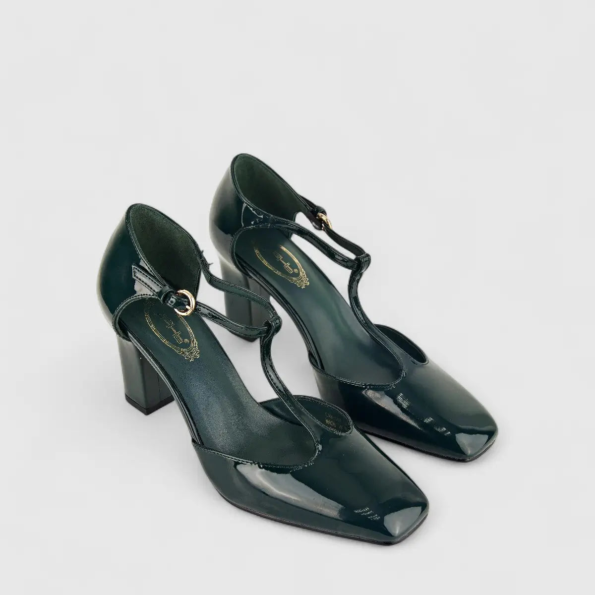 Bulbul Ladies Block Heel  Sandal CAR-015 Green