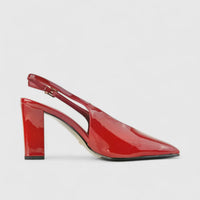 Bulbul Ladies Block Heel Sandal CAR-014 Red