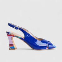 Bulbul Ladies Casual Block Heel Sandal Blue HAR063
