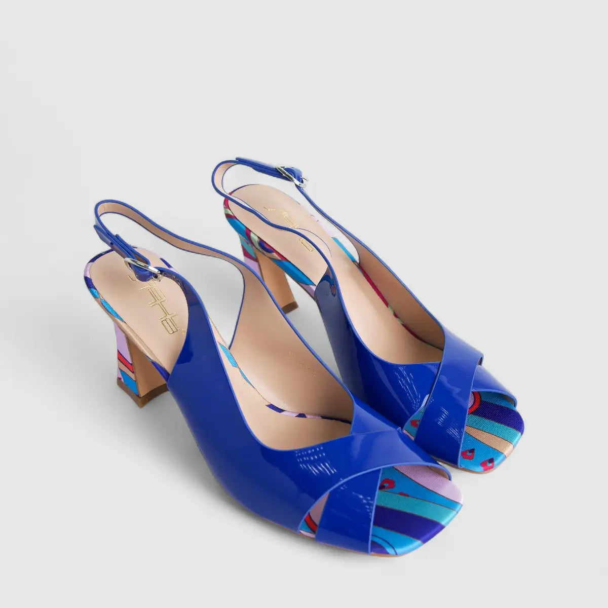 Bulbul Ladies Casual Block Heel Sandal Blue HAR063