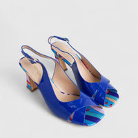 Bulbul Ladies Casual Block Heel Sandal Blue HAR063