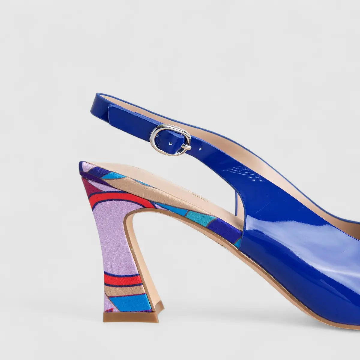 Bulbul Ladies Casual Block Heel Sandal Blue HAR063