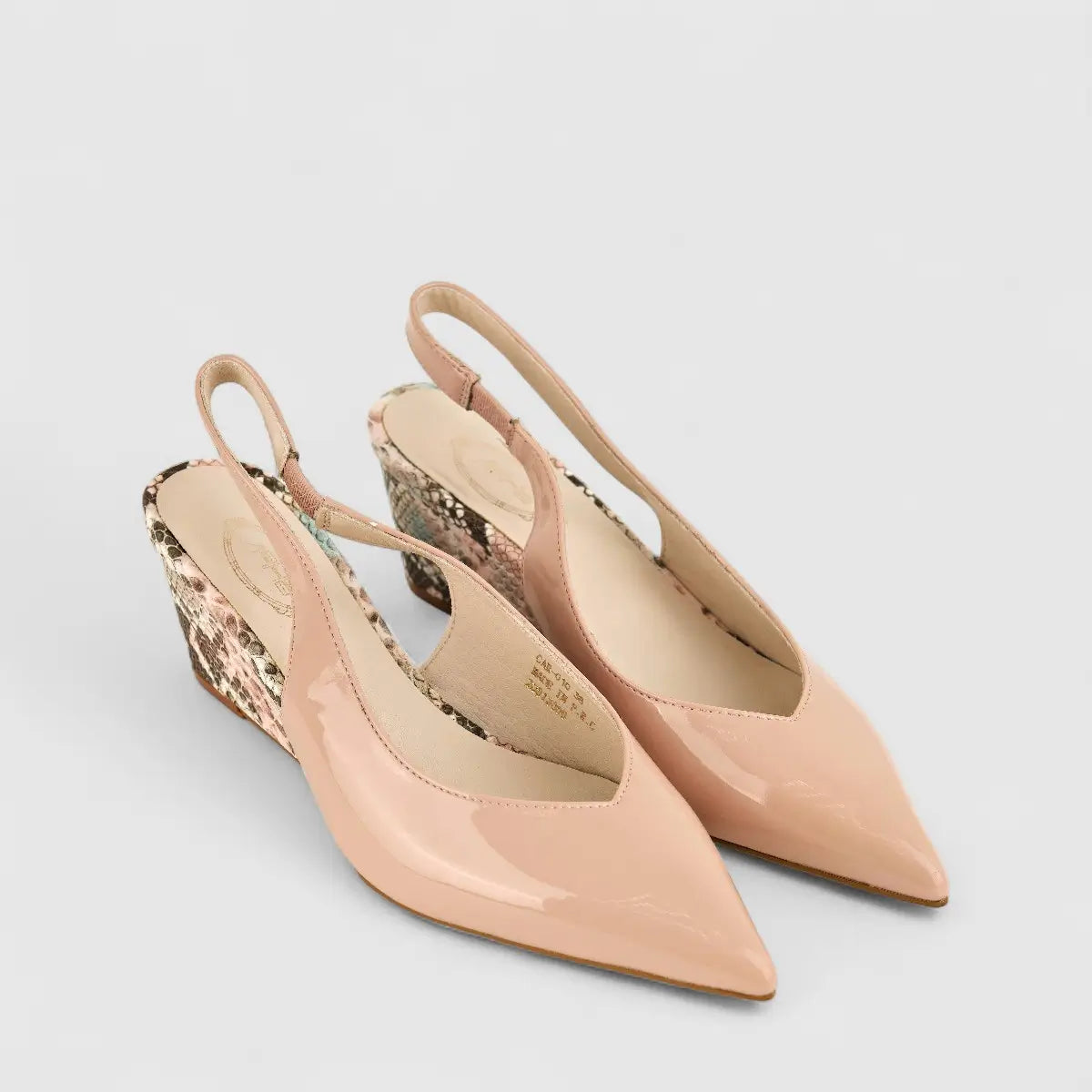 Bulbul Ladies Casual Wedge Court CAR-010 Pink
