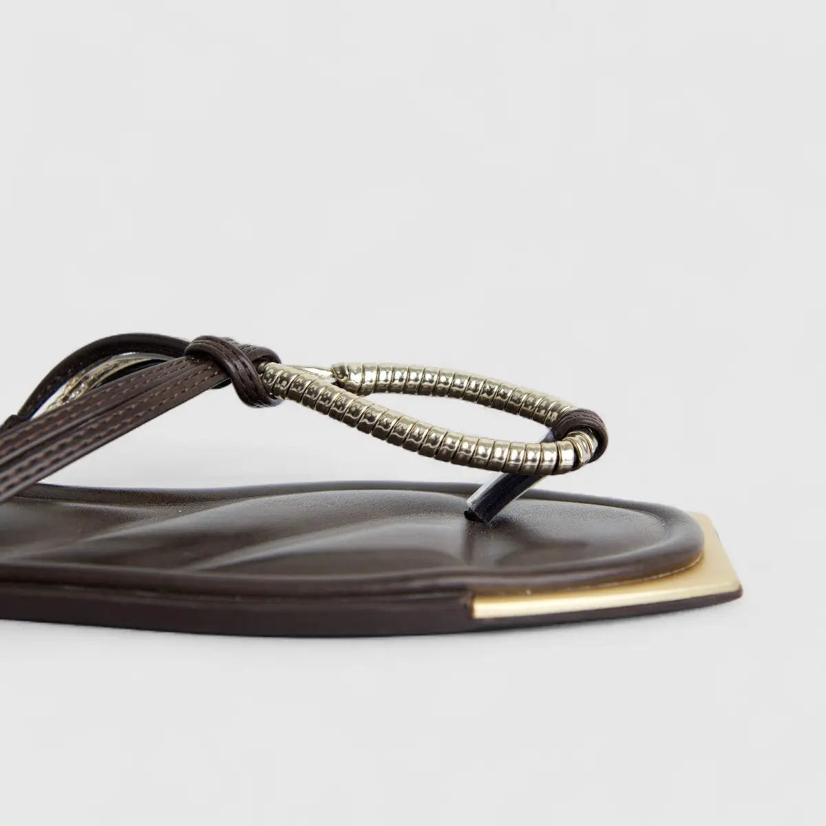 Bulbul Ladies Casual Flat Sandal Brown HAR078