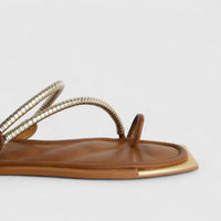 Bulbul Ladies Casual Flat Sandal Camel HAR077