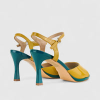 Bulbul Ladies Casual Heel HAR037 Yellow/Green