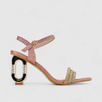 Bulbul Ladies Evening Sandal HAR047 Pink