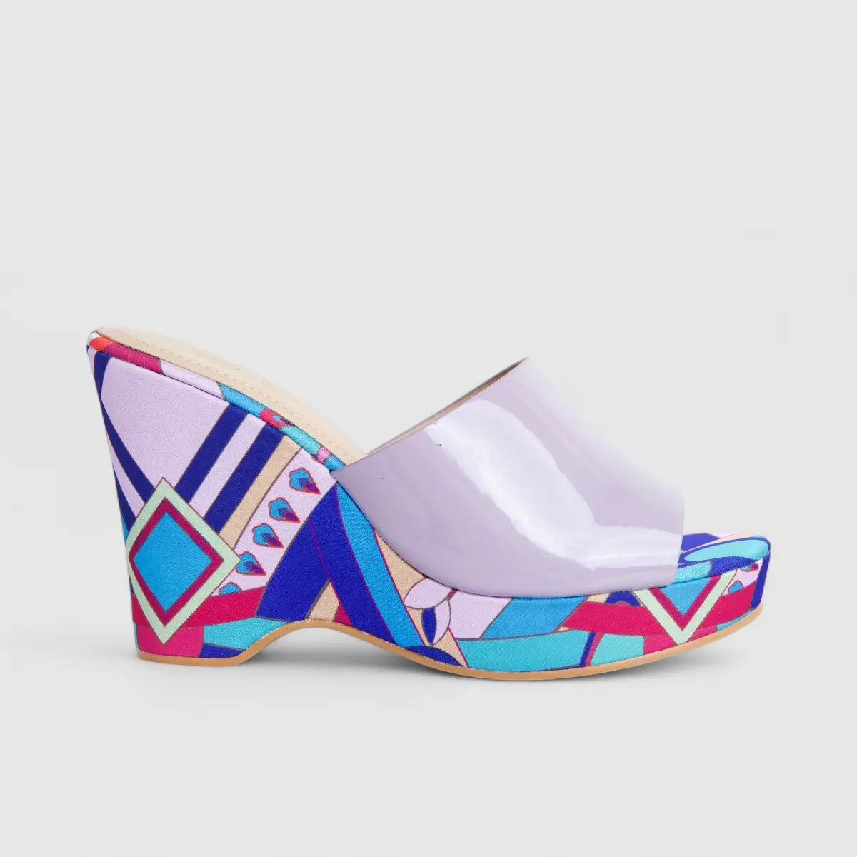 Bulbul Ladies Casual Wedge Sandal  Purple HAR052
