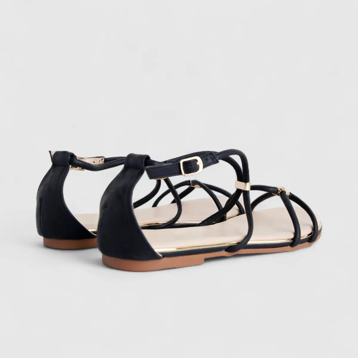 Bulbul Ladies Comfort Sandal Black HAR056