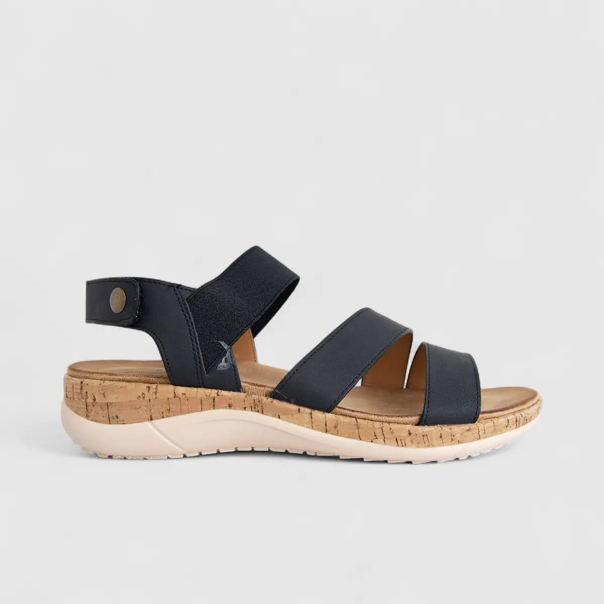 Bulbul Ladies Comfort Sandal Black HAR072